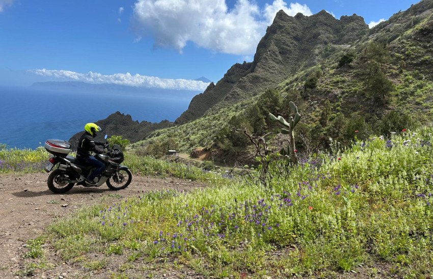 RUTA TRAIL MIXTA LA GOMERA EN MOTO
